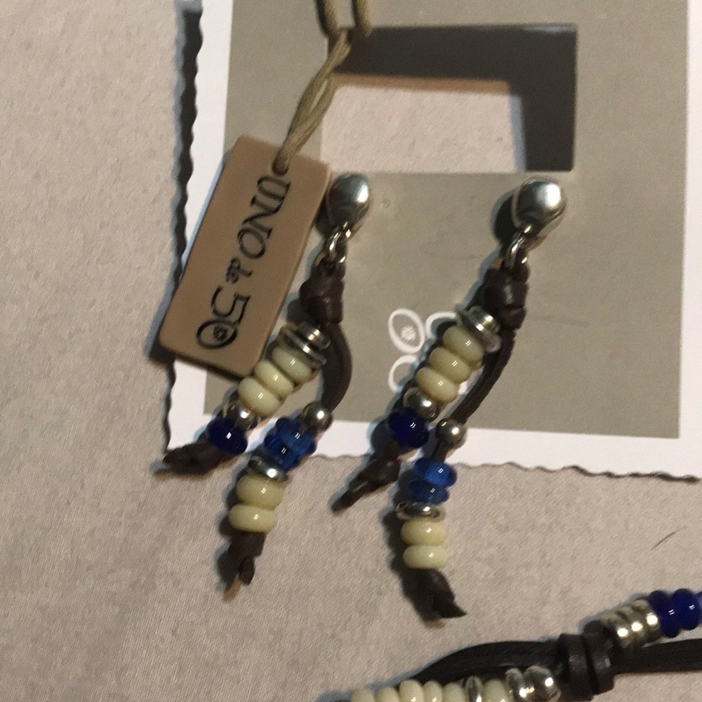 Uno De 50 bracelet and earrings